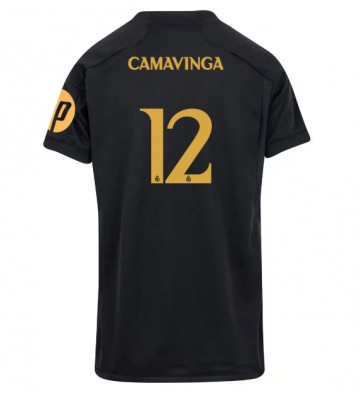 Real Madrid Eduardo Camavinga #12 Tredje Tröja Kvinnor 2023-24 Kortärmad